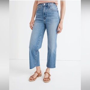 Madewell Perfect Vintage Wide Leg Crop Jean in Caitlin Wash
